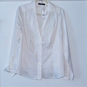 Tahari Tory Button Down Shirt Size L
